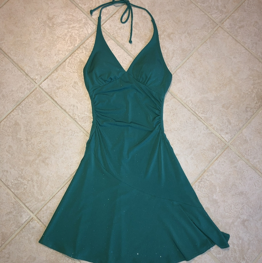 Green formal dress